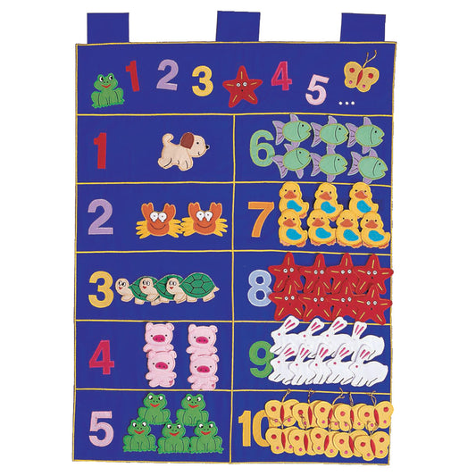 Animal Counting Chart Wall Hanging