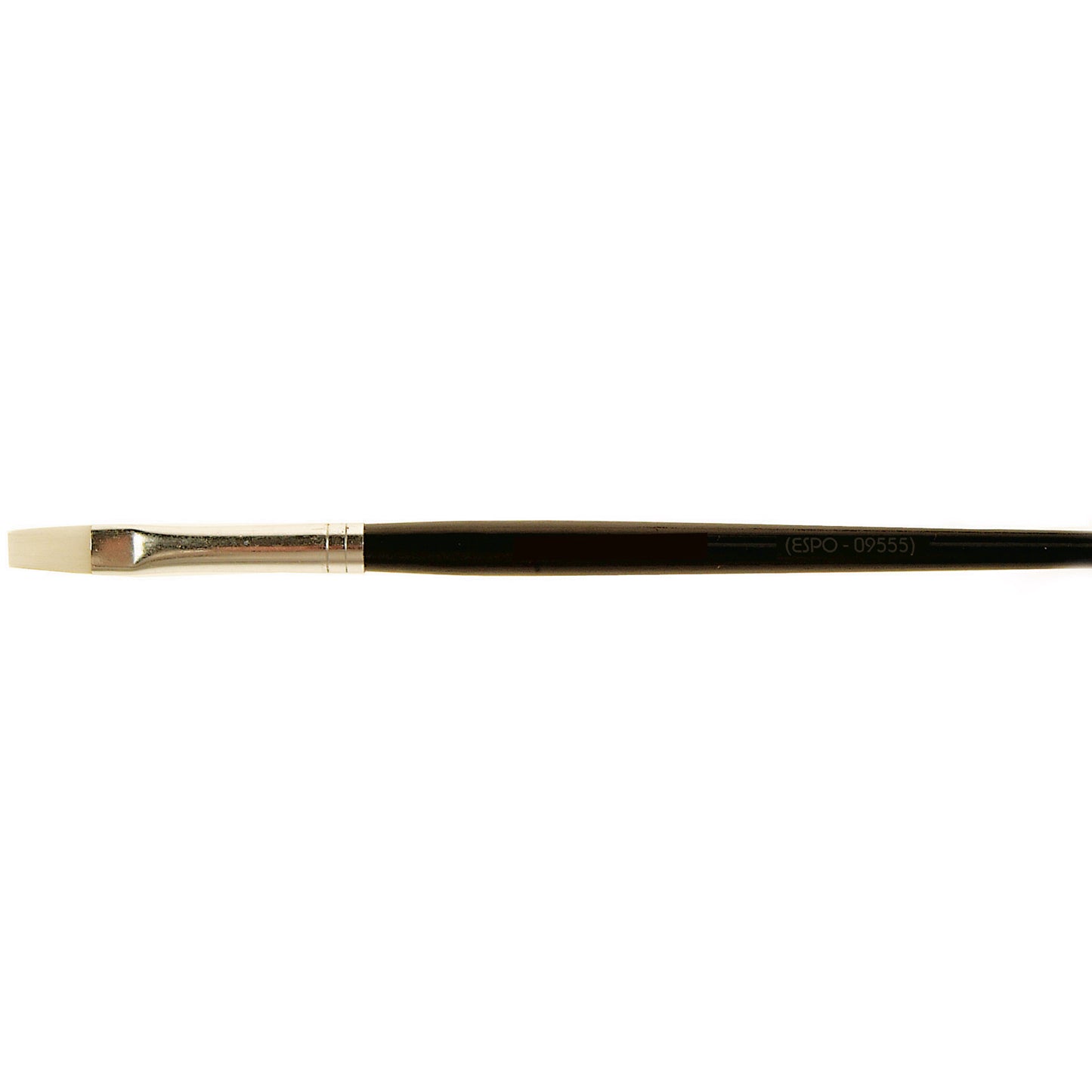 White Synthetic Flat Short Handled Paint Brush 6mm