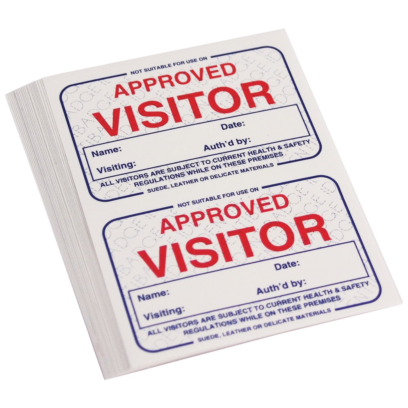 Self Adhesive Visitor's Badge