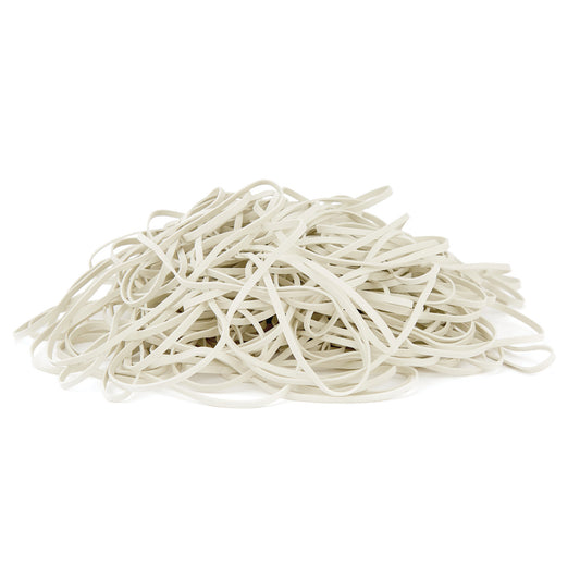 Smartbuy White Elastic Rubber Bands