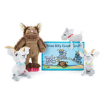 Three Billy Goats Gruff and Troll Finger Puppets & Book Set