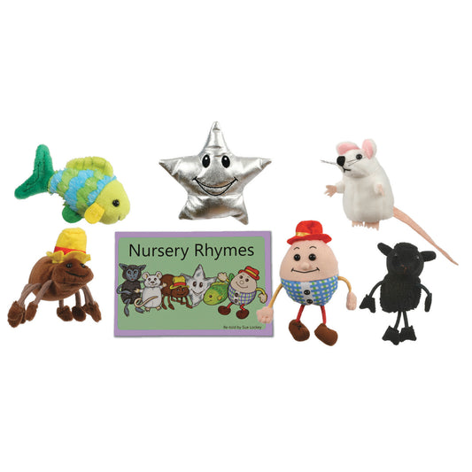 Nursery Rhymes Story Set Finger Puppets & Book Set