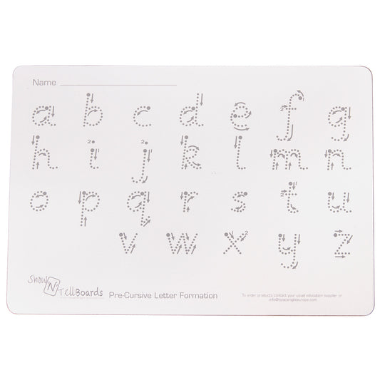 Letter Formation Rigid Write 'n' Wipe Boards