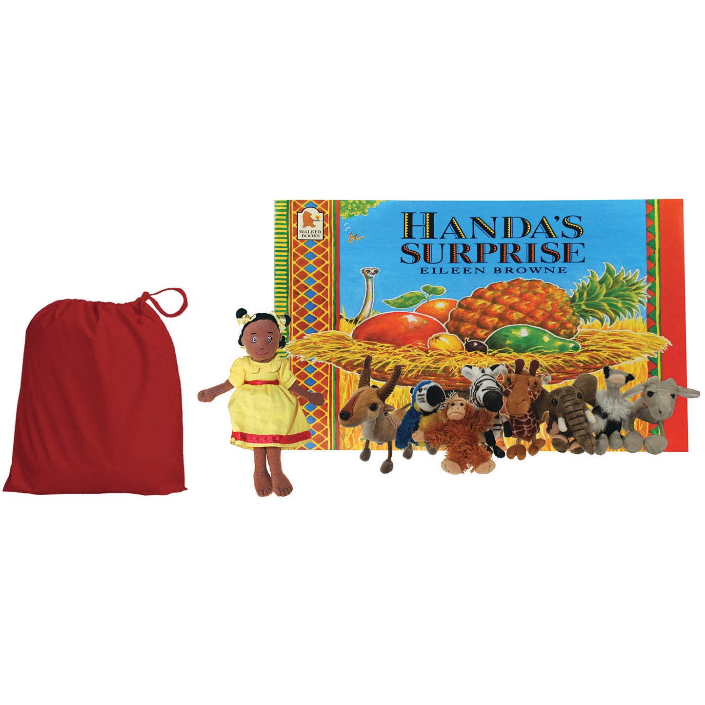 Handa's Surprise Literacy Finger Puppets & Book Set