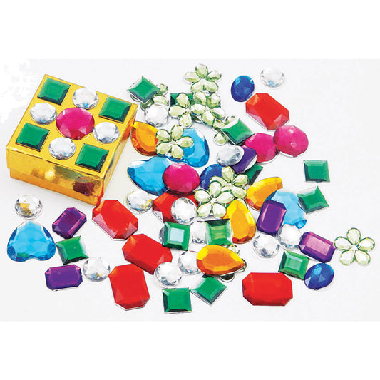 Self-Adhesive Backed Acrylic Gemstones