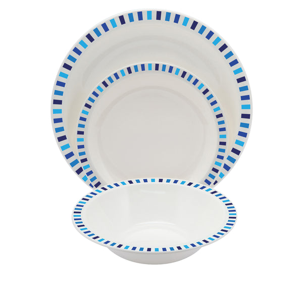 Polycarbonate Blue Stripe Bowl