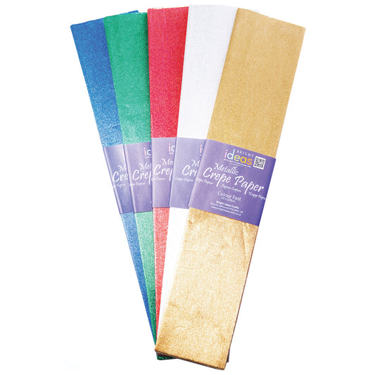 Assorted Metallic Crepe Paper