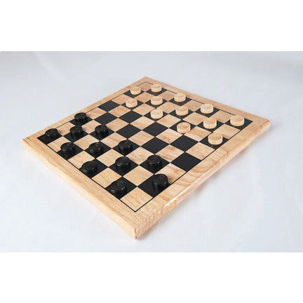 Wooden Draughts Set