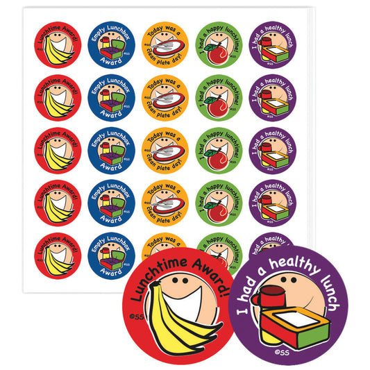 Healthy Lunchtime Stickers