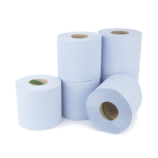 Smartbuy Centrefeed Blue Rolls