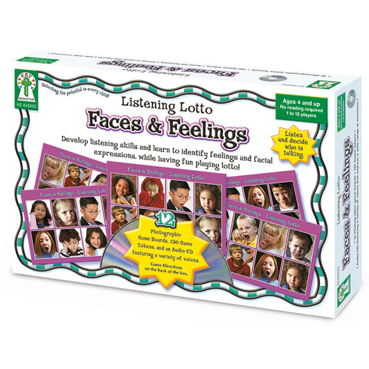 Faces & Feelings Listening Lotto