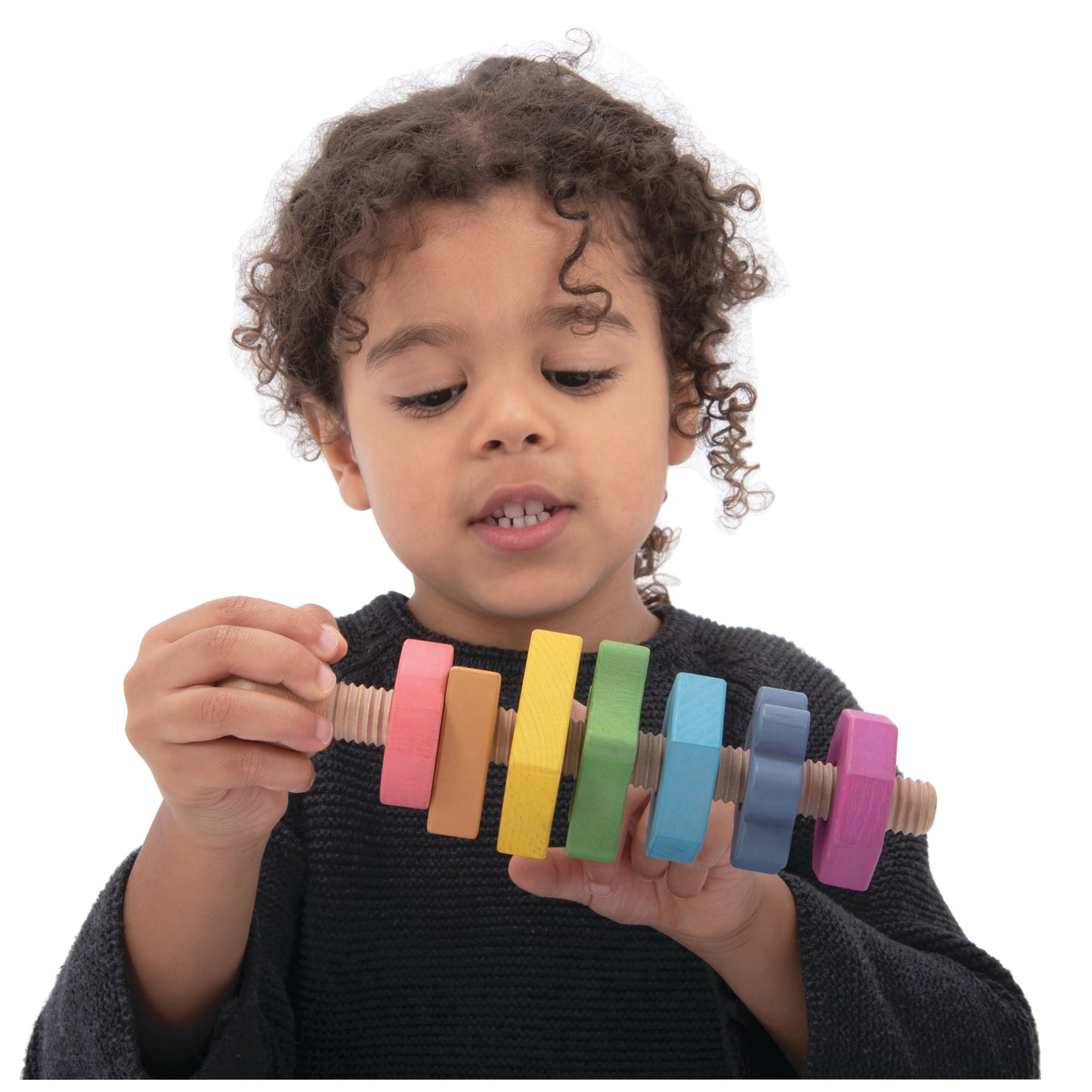 Rainbow Wooden Shape Twister