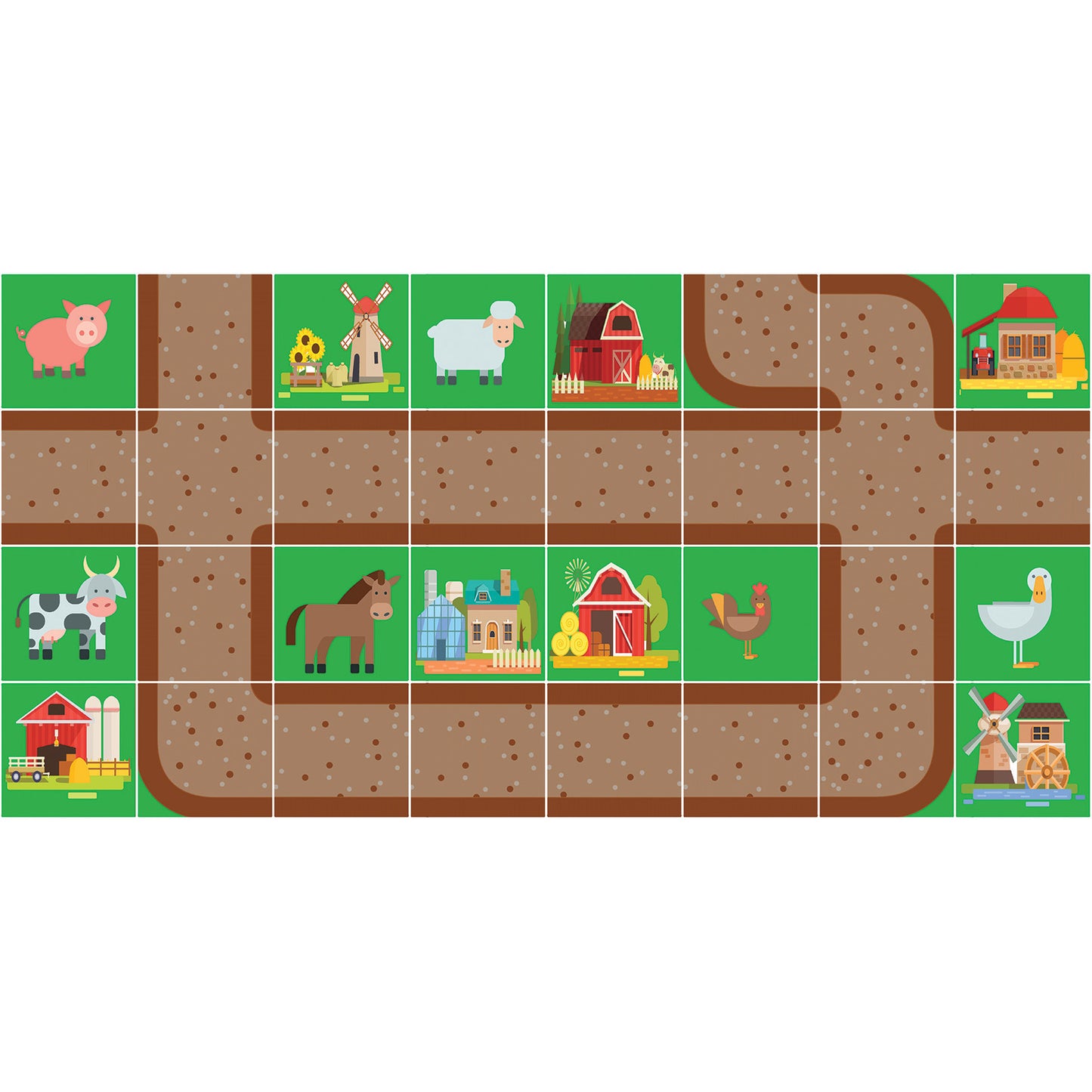 Robot Farm Play Mat