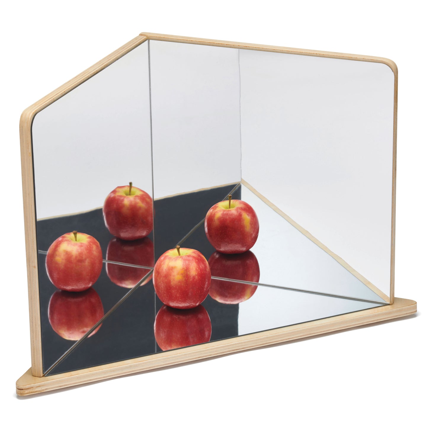 Wooden 4-Way Mirror