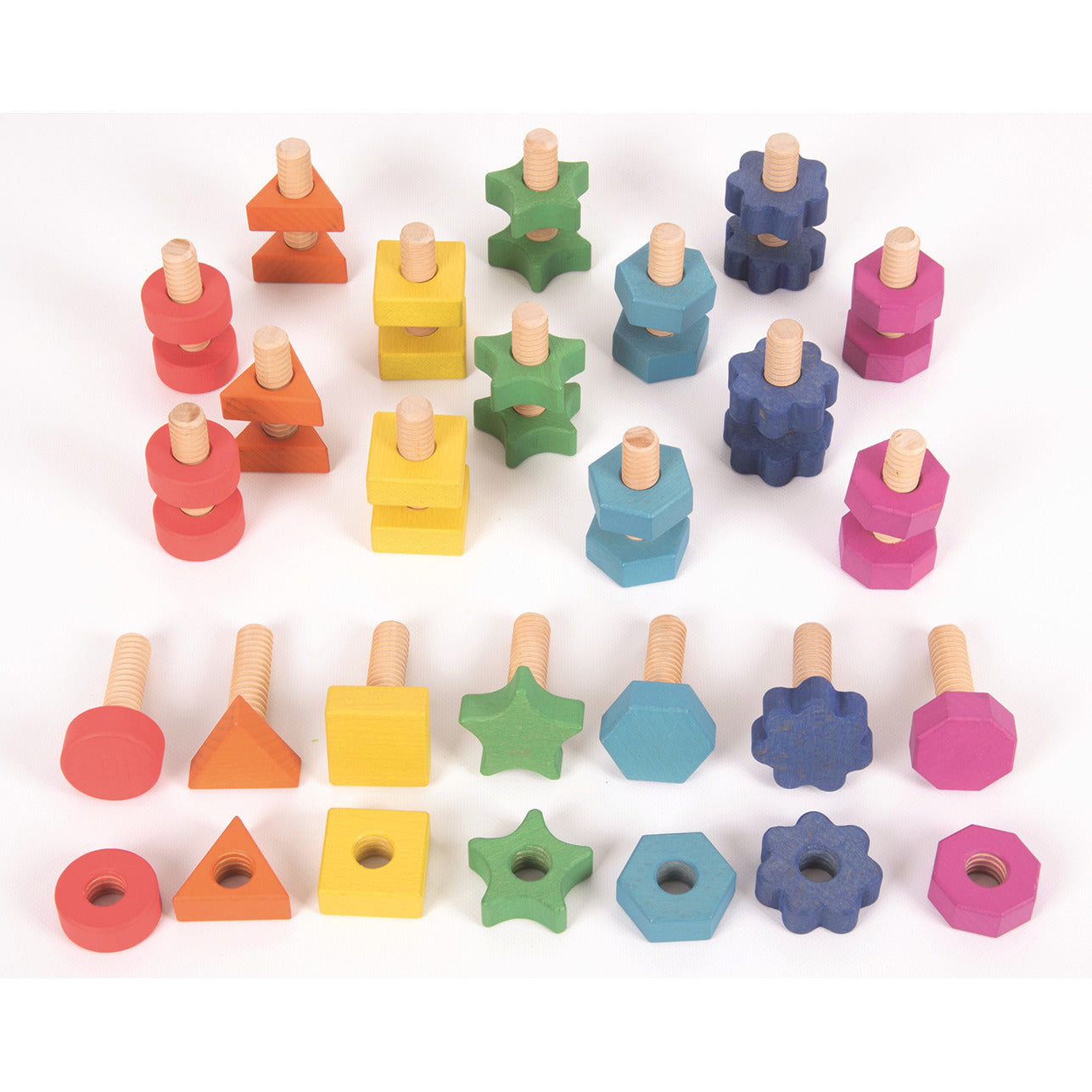 Rainbow Nuts & Bolts Set