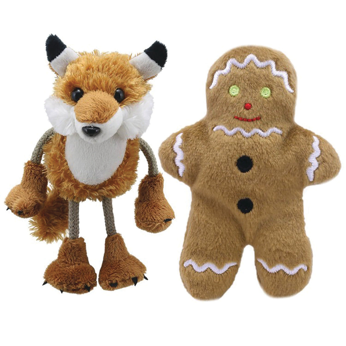 Gingerbread Man & Fox Finger Puppets