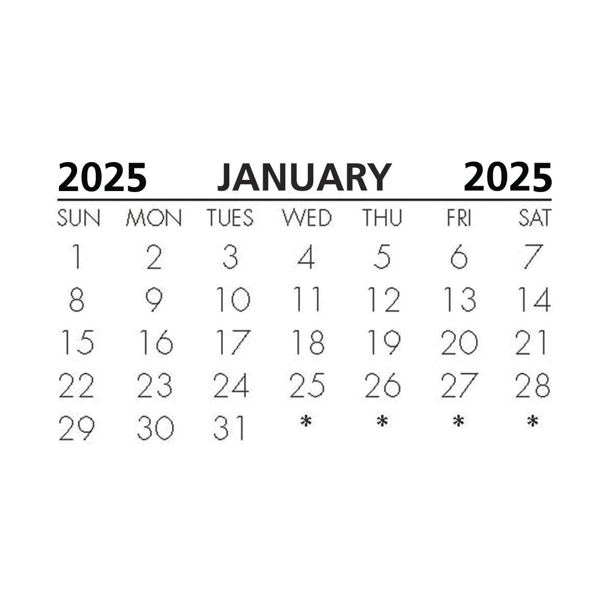 Calendar Tabs 2024