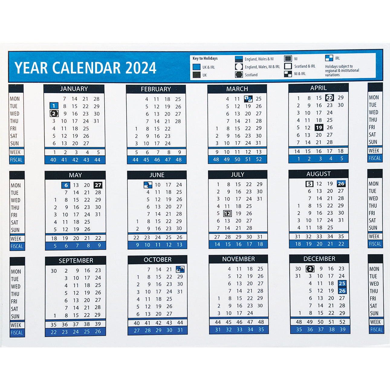 Desk Calendar 2024 With Stand