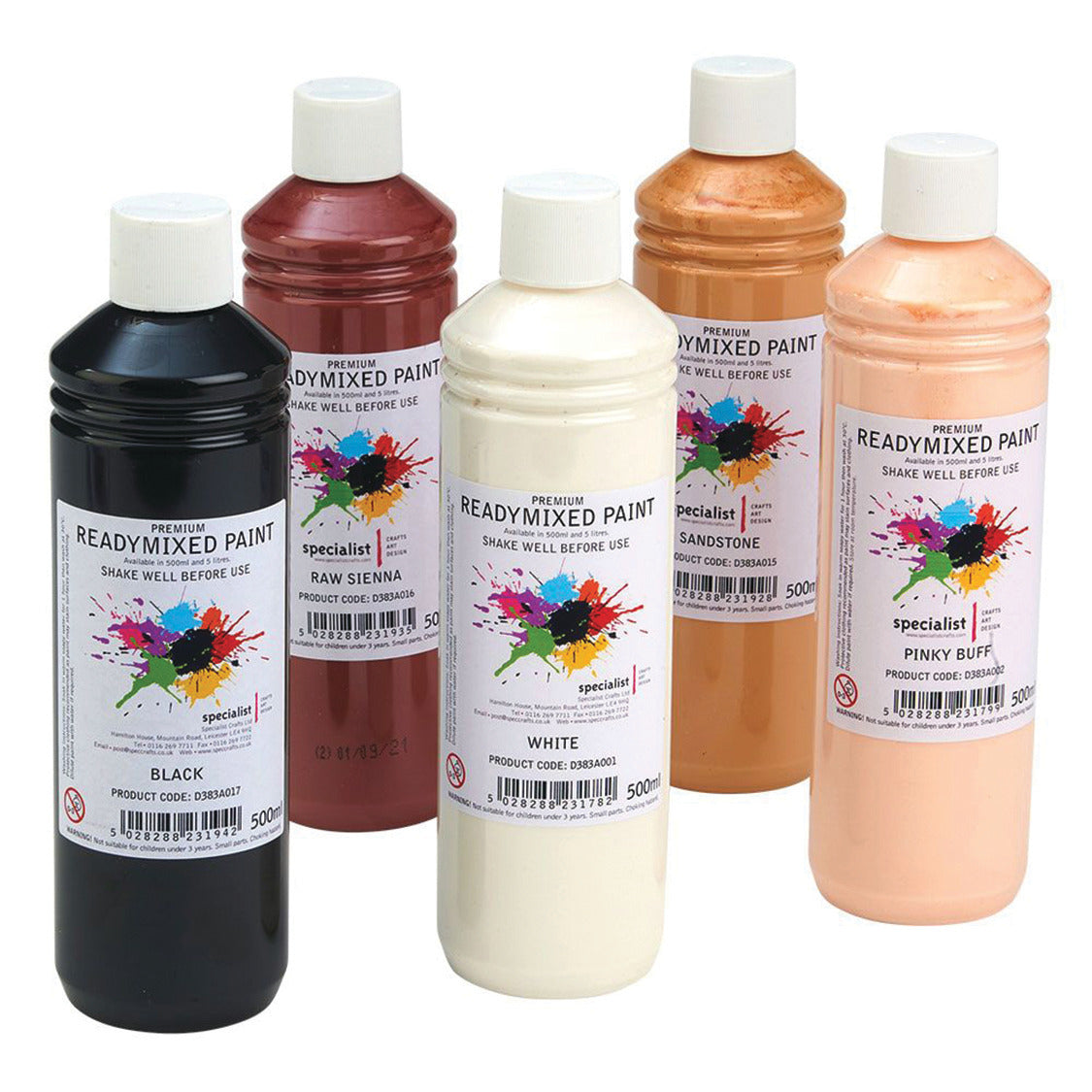 Ready Mixed Paints 500ml Portrait Set