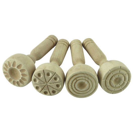 Wooden Dough Stampers