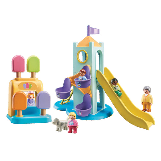 Playmobil® 1.2.3 Adventure Tower with Ice Cream Booth