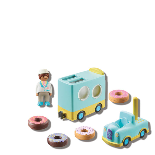 Playmobil® 1.2.3 Doughnut Truck with Stacking and Sorting Feature