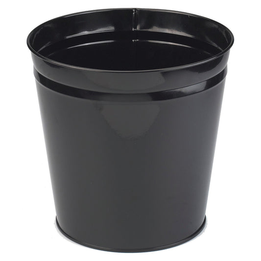 Black Metal Waste Bin