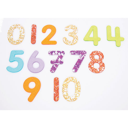 Rainbow Glitter Numbers