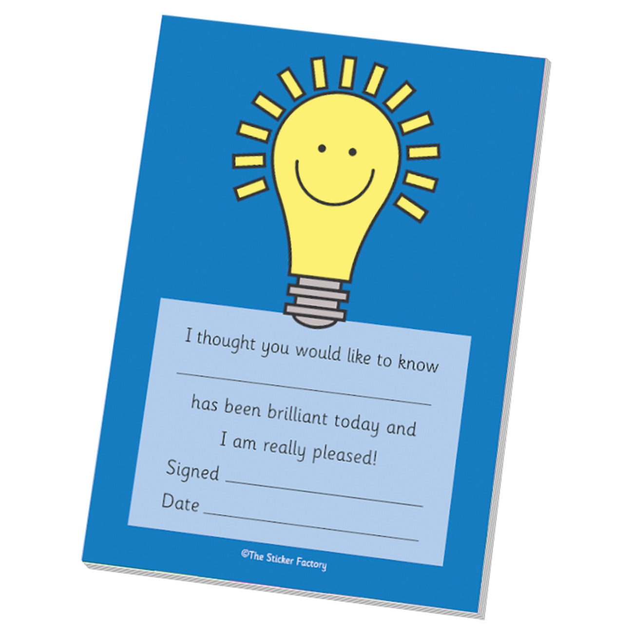 Brilliant Today Lightbulb Praise Pad