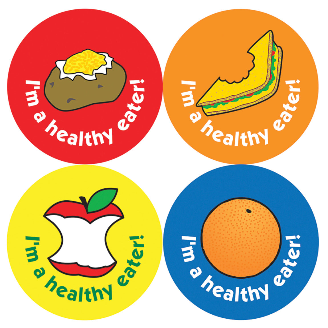 Lunchtime Healthy Eating Stickers