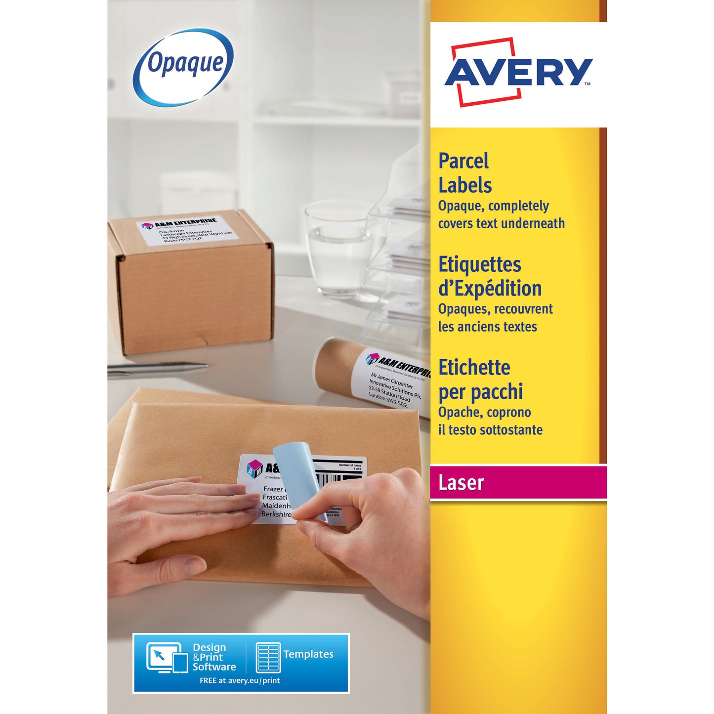 Avery Blockout Laser Shipping Labels