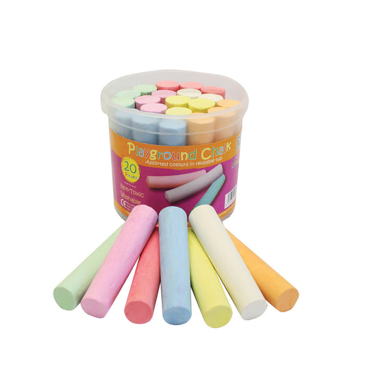 Coloured and White Playground Chalk