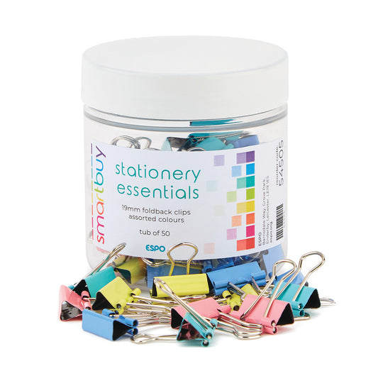 Smartbuy Fold Back Coloured Paper Clips