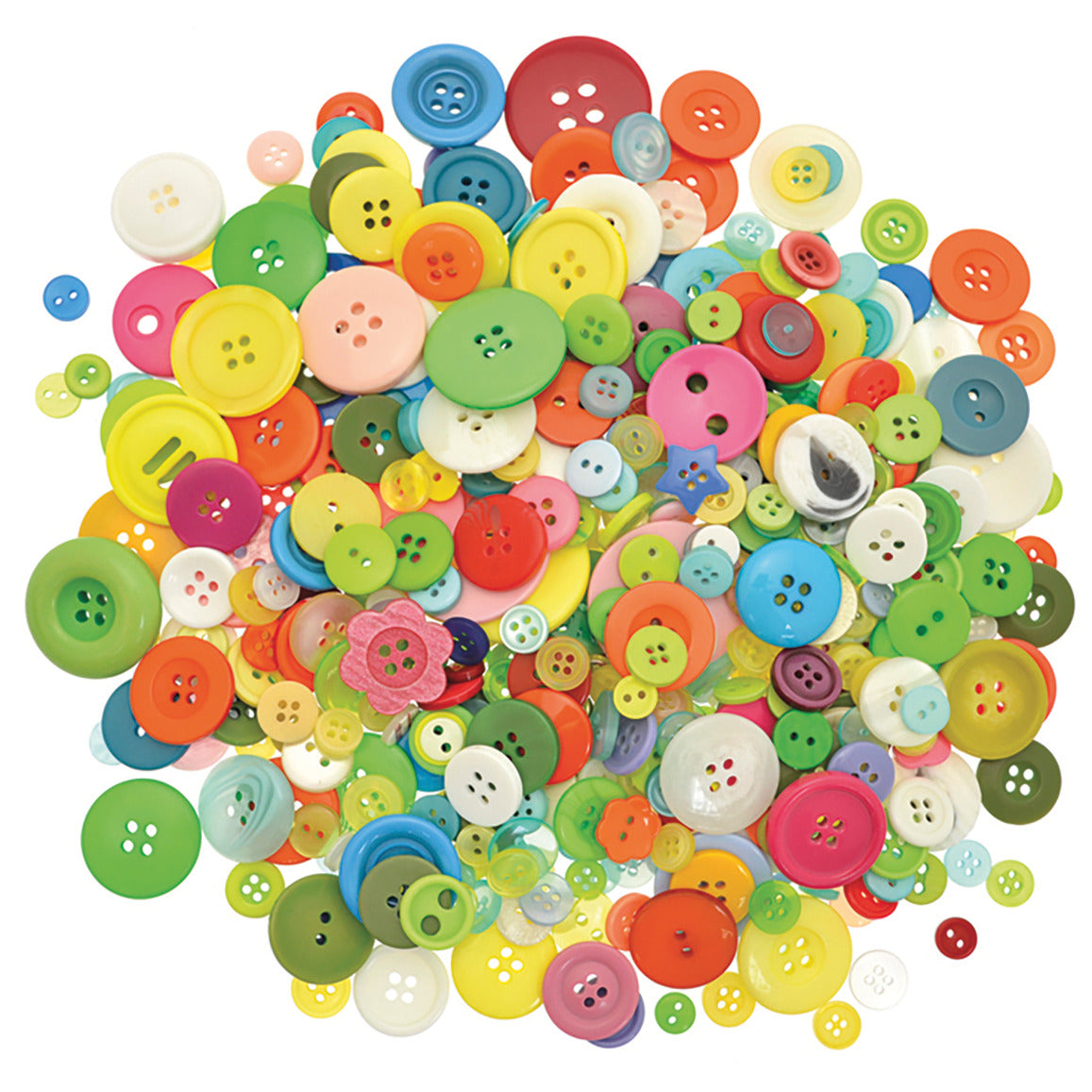 Coloured Plastic Buttons