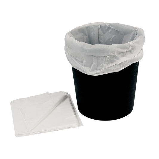 White Plastic Disposable Bin Liners