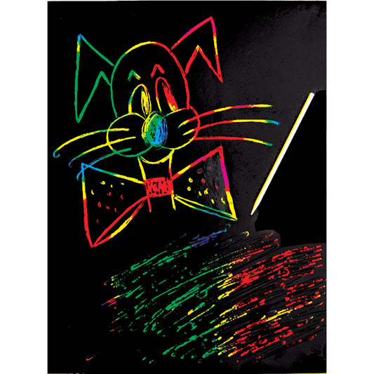 Multi-Coloured Scratch Art