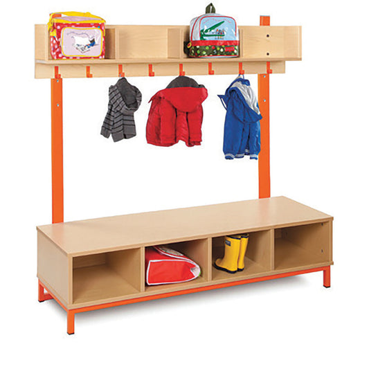 Monarch Education  8 Compartments & 8 Hooks Cloakroom Unit