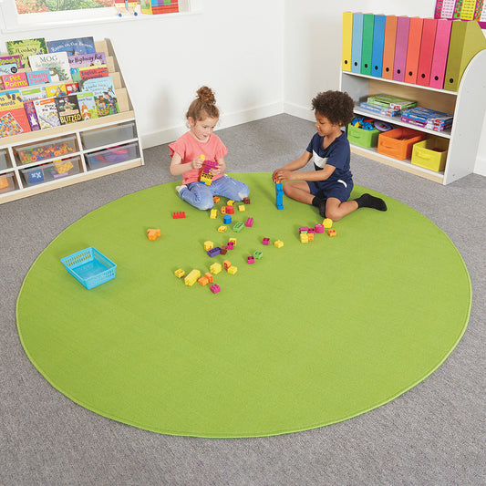 Round Solid Colour Rug