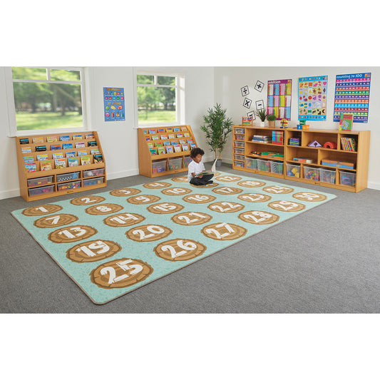 Large Number Logs Learning Rug