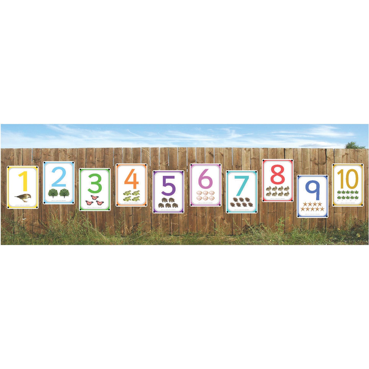 Numbers 1 - 10 Outdoor Learning Boards