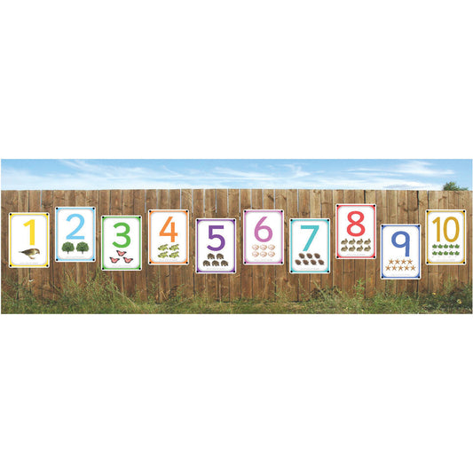 Numbers 1 - 10 Outdoor Learning Boards