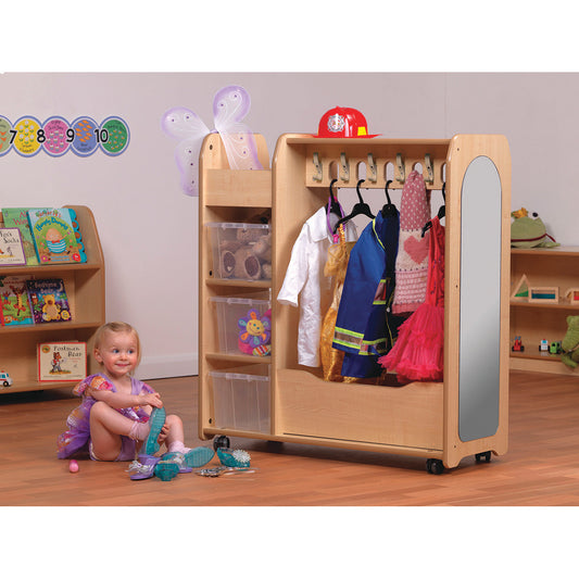 Mobile Dressing Up Clothes Storage Unit