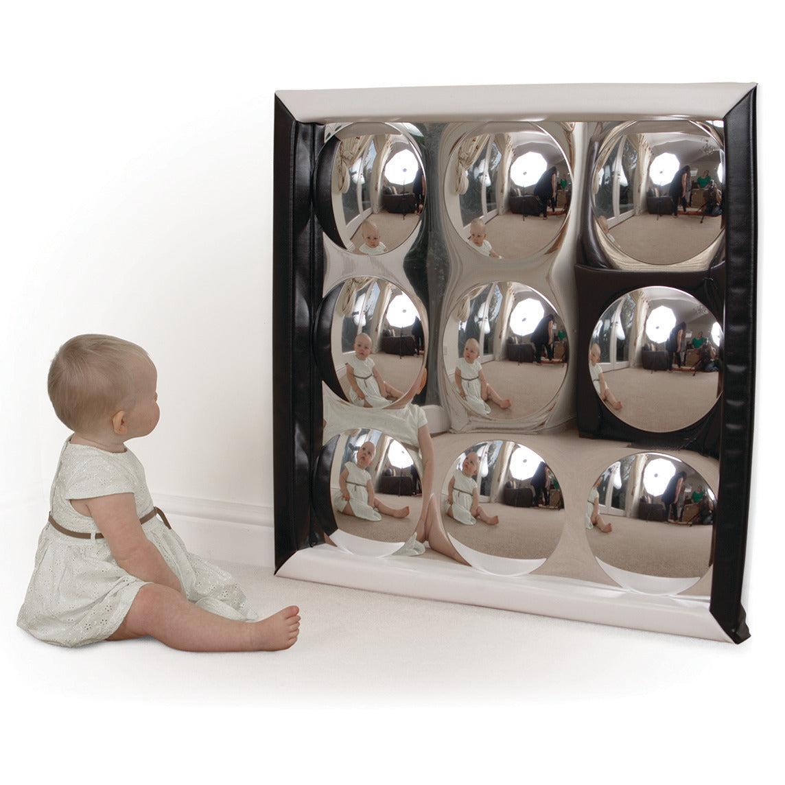 Black & White Bubble Mirror