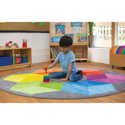 Rainbow™ Circular Polygons Carpet