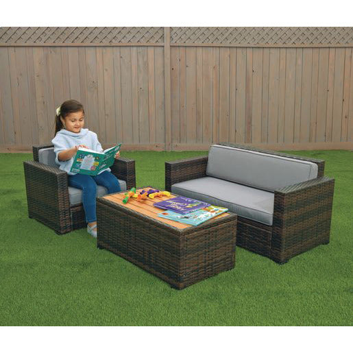 Outdoor Wicker Effect 3 Piece Set