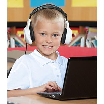 USB Headset, Single, Age 3+, Each